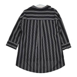 CAPRICIEUX LE'MAGE スキッパーシャツ 長袖 ストライプ LEZ1091304A0004 プルオーバー ブラウス シャツ ブラック ホワイト レディース カプリシューレマージュ【中古】5-0801M△