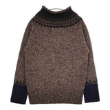 BACCA ウール セーター ニット ブラウン ミックス レディース バッカ【中古】5-1208T∞