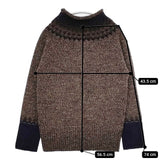 BACCA ウール セーター ニット ブラウン ミックス レディース バッカ【中古】5-1208T∞