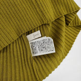 Jena espace merveilleux ボタンデザイン リブ セーター ニット カーキ レディース ジェナエスパスメルヴェイユ【中古】5-1208T∞