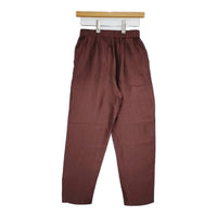 B:MING by BEAMS 93-23-0386-462 イージーパンツ 総柄 キュプラ パンツ エンジ ブラウン レディース ビーミングバイビームス【中古】5-0801M△