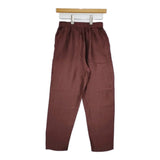 B:MING by BEAMS 93-23-0386-462 イージーパンツ 総柄 キュプラ パンツ エンジ ブラウン レディース ビーミングバイビームス【中古】5-0801M△