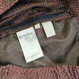 B:MING by BEAMS 93-23-0386-462 イージーパンツ 総柄 キュプラ パンツ エンジ ブラウン レディース ビーミングバイビームス【中古】5-0801M△