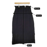 Ray Beams シャーリングマキシスカート 定価11000円 ロングスカート ブラック レディース レイビームス【中古】5-0824M∞
