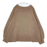 nest Robe クォーターゲージニット 01214-1103 コットン セーター ニット 21AW ライトブラウン レディース ネストローブ【中古】5-1208M∞