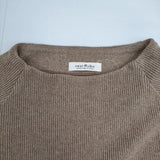 nest Robe クォーターゲージニット 01214-1103 コットン セーター ニット 21AW ライトブラウン レディース ネストローブ【中古】5-1208M∞