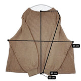 nest Robe クォーターゲージニット 01214-1103 コットン セーター ニット 21AW ライトブラウン レディース ネストローブ【中古】5-1208M∞