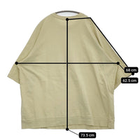 nest Robe コットンラグランラフサイズTee 01222-1210 オーバーサイズ 半袖Ｔシャツ 22SS クリーム レディース ネストローブ【中古】5-0716S♪
