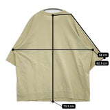nest Robe コットンラグランラフサイズTee 01222-1210 オーバーサイズ 半袖Ｔシャツ 22SS クリーム レディース ネストローブ【中古】5-0716S♪