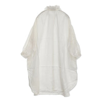 nest Robe ラミーファナージュロングチュニック フリルカラー