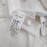 nest Robe ラミーファナージュロングチュニック フリルカラー 01201-1020 ワンピース ホワイト レディース ネストローブ【中古】5-0716M♪