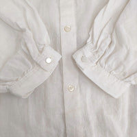 nest Robe ラミーファナージュロングチュニック フリルカラー 01201-1020 ワンピース ホワイト レディース ネストローブ【中古】5-0716M♪
