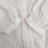 nest Robe ラミーファナージュロングチュニック フリルカラー 01201-1020 ワンピース ホワイト レディース ネストローブ【中古】5-0716M♪