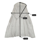 nest Robe 製品染め 01201-1441 リネンフロントオープンギャザー ワンピース ライトブルー系 レディース ネストローブ【中古】5-1001M∞