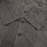 nest Robe スーピマコットンスタンドカラージャケット 染め加工 01193-1325 定価29000円 グレー レディース ネストローブ【中古】5-1026M♪