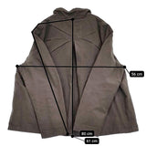 nest Robe スーピマコットンスタンドカラージャケット 染め加工 01193-1325 定価29000円 グレー レディース ネストローブ【中古】5-1026M♪