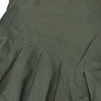 nest Robe リネンドレス 後染め 01184-1141 ギャザー ワンピース グリーン レディース ネストローブ【中古】5-1001M∞