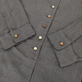 nest Robe 後染めリネンドレス High thread count linen classy dress 01191-1097 ワンピース ブルー レディース ネストローブ【中古】5-1001M∞