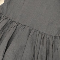 nest Robe 後染めリネンドレス High thread count linen classy dress 01191-1097 ワンピース ブルー レディース ネストローブ【中古】5-1001M∞