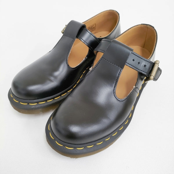 Dr.Martens POLLEY Tバーシューズ サイズUK3 22cm 定価25300円 14852001 シューズ・靴 ブラック レディース ドクターマーチン【中古】5-0710G♪