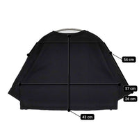 SOLAMONAT ペンネ天竺 折り返し袖ロゴカットソー 定価9350円 カットソー ブラック レディース ソラモナ【中古】5-0924S∞