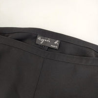agnes b. 00012089 ポリエステル パンツ ブラック レディース アニエスベー【中古】5-0822M△