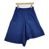 SI-HIRAI ワイドパンツ CHSS17-3514 コットン アシンメトリー キュロット ブルー レディース スーヒライ【中古】5-1204M∞