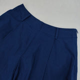 SI-HIRAI ワイドパンツ CHSS17-3514 コットン アシンメトリー キュロット ブルー レディース スーヒライ【中古】5-1204M∞