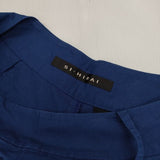 SI-HIRAI ワイドパンツ CHSS17-3514 コットン アシンメトリー キュロット ブルー レディース スーヒライ【中古】5-1204M∞