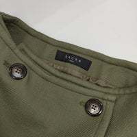 sacra 118504122 ウール混 巻きスカート ラップスカート 日本製 サイズ38 ロングスカート カーキ レディース サクラ【中古】5-0904T△