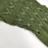 iliann loeb 透かし編み ロング丈 132114 コットン 日本製 カーディガン グリーン レディース イリアンローブ【中古】5-0822M△