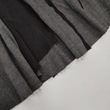 Mando テンセル ロングスカート グレー ブラック レディース マンド【中古】5-1129T∞