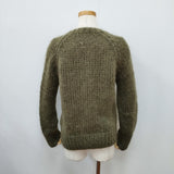 Bilitis dix-sept ans モヘヤ カーディガン カーキ レディース ビリティス ディ セッタン【中古】5-1125T◎