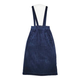 Bilitis dix-sept ans 2912-372 ジャンパースカート コーデュロイ サスペンダー サイズ36 コットン ロングスカート ネイビー レディース ビリティス ディ セッタン【中古】5-1111T△