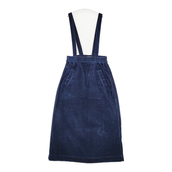 Bilitis dix-sept ans 2912-372 ジャンパースカート コーデュロイ サスペンダー サイズ36 コットン ロングスカート ネイビー レディース ビリティス ディ セッタン【中古】5-1111T△