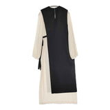 CLANE 10112-5042 3WAY THIN PLEAT ONE PIECE プリーツ ワンピース ベージュ ブラック レディース クラネ【中古】5-0822M△