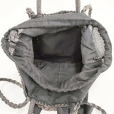 Bilitis dix-sept ans ペーパークロス Woven Bag Mサイズ かごバッグ ブラック レディース ビリティス ディ セッタン【中古】5-0809S◎