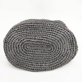 Bilitis dix-sept ans ペーパークロス Woven Bag Lサイズ かごバッグ ブラック レディース ビリティス ディ セッタン【中古】5-0809S◎