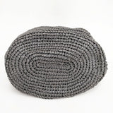 Bilitis dix-sept ans ペーパークロス Woven Bag Lサイズ かごバッグ ブラック レディース ビリティス ディ セッタン【中古】5-0809S◎