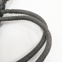 Bilitis dix-sept ans ペーパークロス Woven Bag Lサイズ かごバッグ ブラック レディース ビリティス ディ セッタン【中古】5-0809S◎