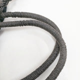 Bilitis dix-sept ans ペーパークロス Woven Bag Lサイズ かごバッグ ブラック レディース ビリティス ディ セッタン【中古】5-0809S◎