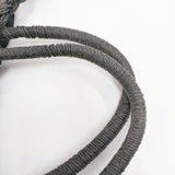 Bilitis dix-sept ans ペーパークロス Woven Bag Lサイズ かごバッグ ブラック レディース ビリティス ディ セッタン【中古】5-0809S◎