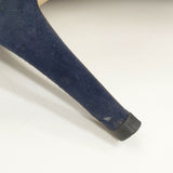 JIMMY CHOO スウェード ラウンドトゥ 38.5 パンプス ネイビー レディース ジミーチュウ【中古】5-1119T◎