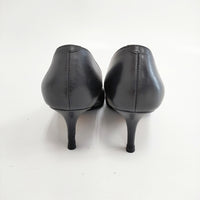 JIMMY CHOO レザー サイズ38.5 ハイヒール パンプス ブラック レディース ジミーチュウ【中古】5-0904G◎