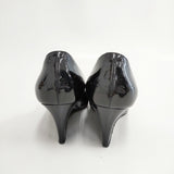 JIMMY CHOO エナメル サイズ38.5 パンプス ブラック レディース ジミーチュウ【中古】5-0904G◎