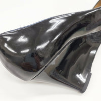 JIMMY CHOO エナメル サイズ38.5 パンプス ブラック レディース ジミーチュウ【中古】5-0904G◎