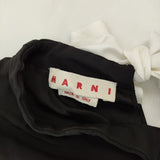 MARNI バックリボン CAMAU72A00TV285 サイズ40 ブラウス シャツ ブラック レディース マルニ【中古】5-0710M♪