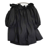 Stella McCartney シルク混 ギャザーブラウス サイズ34 ブラウス シャツ ブラック レディース ステラマッカートニー【中古】5-0718S♪