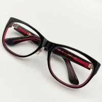 Oliver Goldsmith CAT 55□17-132 度なし メガネ ブラック レッド クリア レディース オリバー ゴールドスミス【中古】5-0813G∞