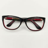 Oliver Goldsmith CAT 55□17-132 度なし メガネ ブラック レッド クリア レディース オリバー ゴールドスミス【中古】5-0813G∞